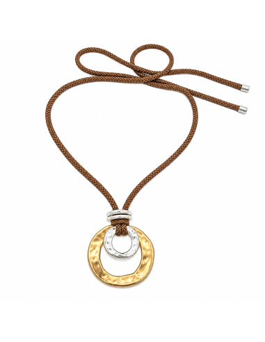 Collar Eclipse Dual | Collar bohemio de aros metálicos