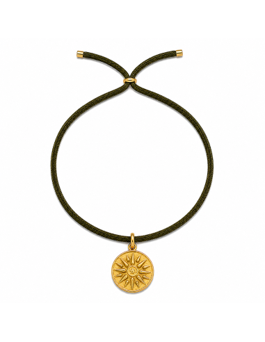 Collar ajustable con medalla solar inspirada en el Sol de Verginia