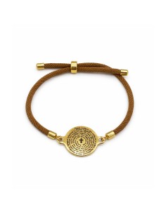 Pulsera Padre Nuestro | Pulsera ajustable con medalla grabada