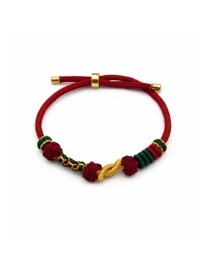 Pulsera Nudo | Pulsera artesanal roja ajustable con simbolismo