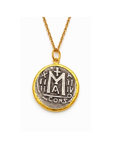Colgante Moneda Bizantina | Justiniano I | Mis Girasoles