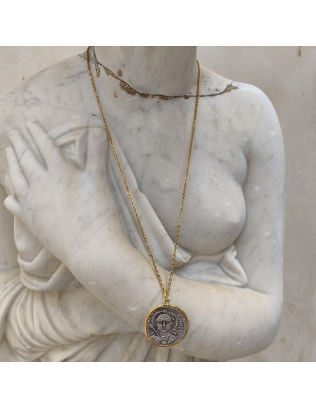 Colgante Moneda Bizantina | Justiniano I | Mis Girasoles
