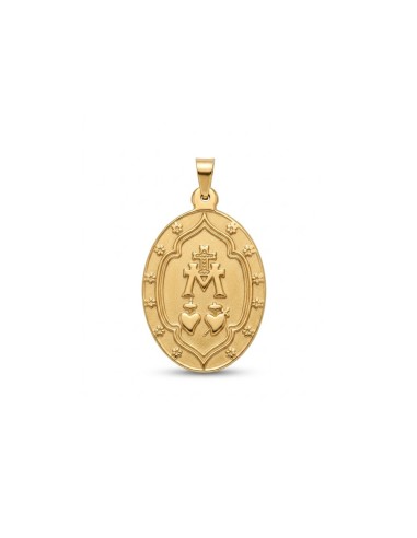Virgen Medalla Milagrosa dorada | Collar religioso elegante