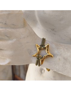 Pulsera estrella ajustable | Pulsera bohemia artesanal