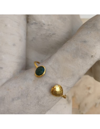 Brazalete Jade Esencial | Pulsera dorada con jade