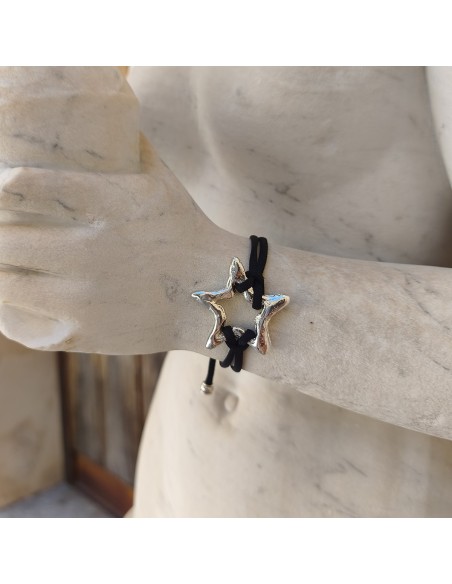Pulsera estrella ajustable | Pulsera bohemia artesanal