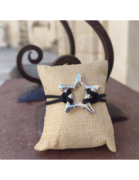 Pulsera estrella ajustable | Pulsera bohemia artesanal