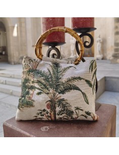 Bolso Safari Vintage | Bolso artesanal con asa de bambú 2
