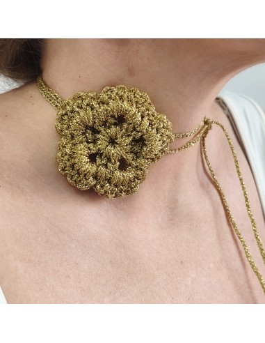 Choker Rosa Velvet | Gargantilla artesanal con rosa