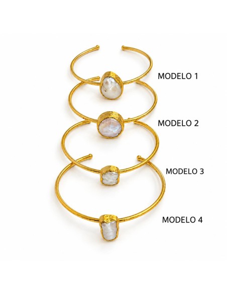 Brazalete Dorado Nácar | Mis Girasoles