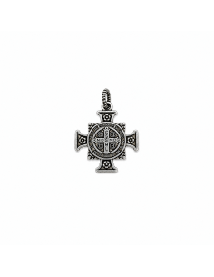 Collar cruz de San Benito plata | Protección y joyería religiosa 2