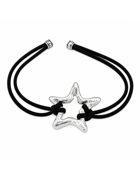 Pulsera estrella ajustable | Pulsera bohemia artesanal